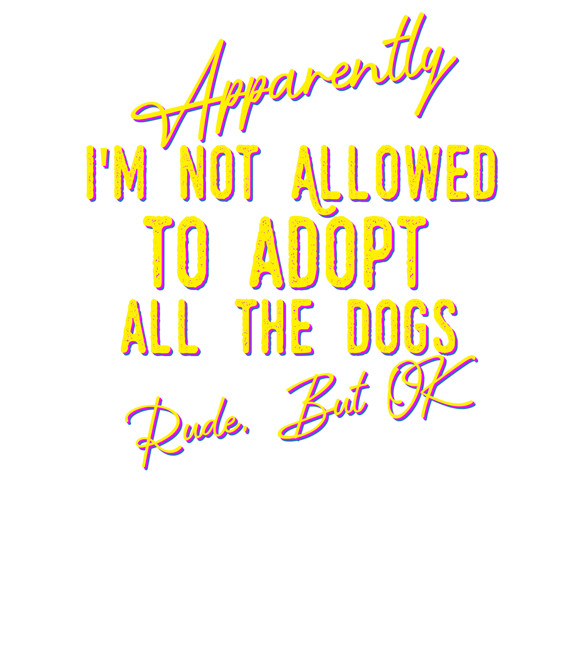 Apparently Not - Dark (Adult Short Sleeve T-Shirt)