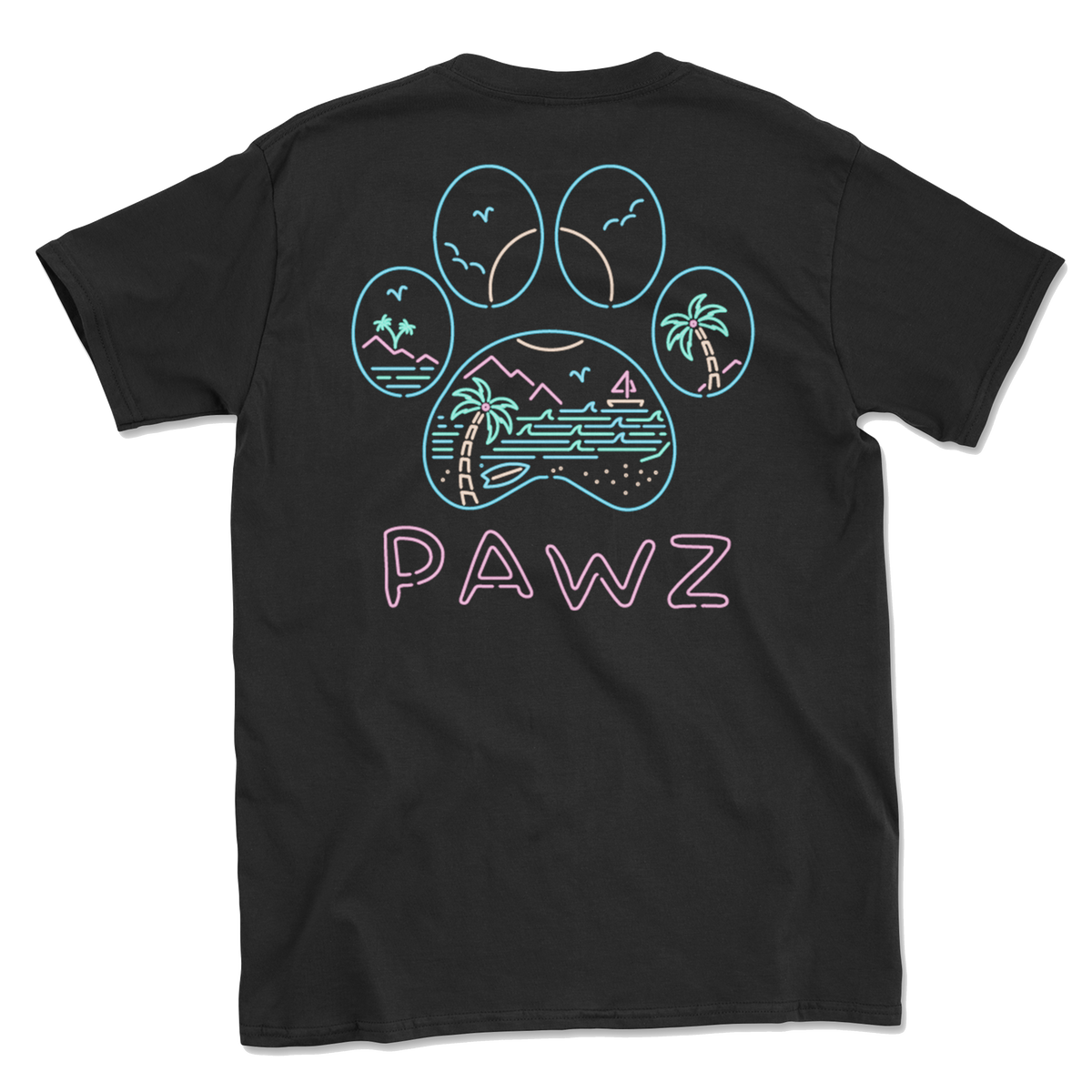 Neon Beach (Adult Short Sleeve T-Shirt)